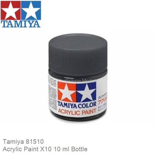 Acrylic Paint X10 10 ml Bottle (Tamiya 81510)