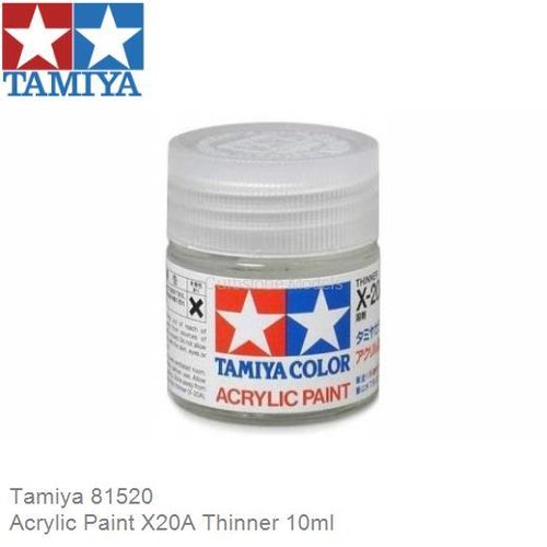 Acrylic Paint X20A Thinner 10ml (Tamiya 81520)