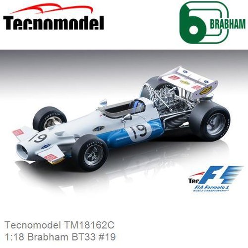 PRE-ORDER 1:18 Brabham BT33 #19 | Rolf Stommelen (Tecnomodel TM18162C)
