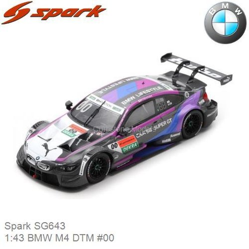 PRE-ORDER 1:43 BMW M4 DTM #00 | Kamui Kobayashi (Spark SG643)