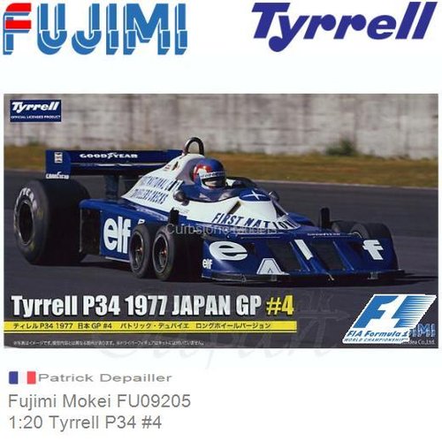 Bouwpakket 1:20 Tyrrell P34 #4 | Patrick Depailler (Fujimi Mokei FU09205)