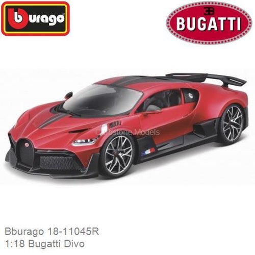 Modelauto 1:18 Bugatti Divo (Bburago 18-11045R)