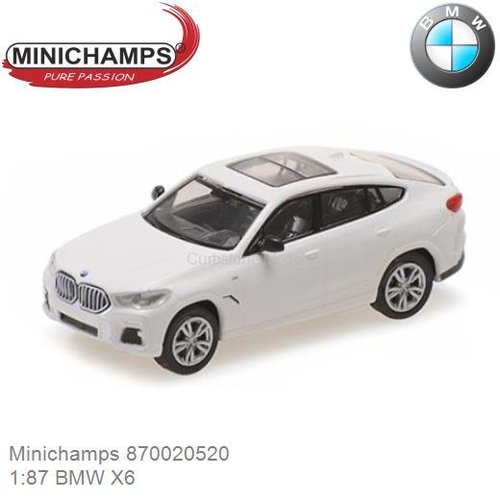 PRE-ORDER 1:87 BMW X6 (Minichamps 870020520)