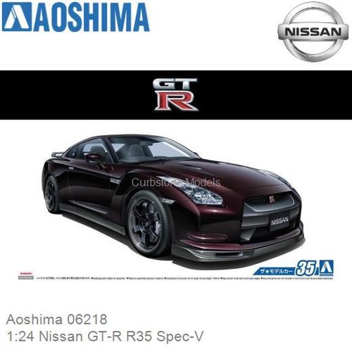 PRE-ORDER 1:24 Nissan GT-R R35 Spec-V (Aoshima 06218)