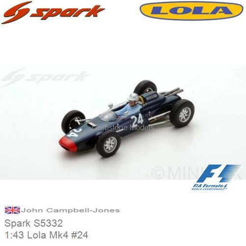 Modelauto 1:43 Lola Mk4 #24 | John Campbell-Jones (Spark S5332)