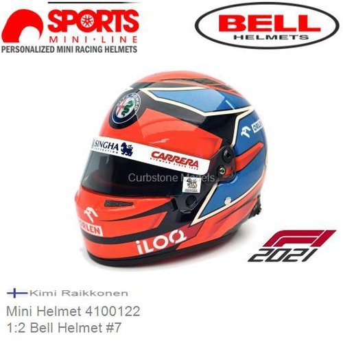 1:2 Bell Helmet #7 | Kimi Raikkonen (Mini Helmet 4100122)