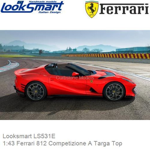 PRE-ORDER 1:43 Ferrari 812 Competizione A Targa Top (Looksmart LS531E)