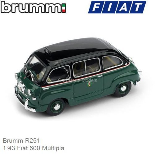 Modelauto 1:43 Fiat 600 Multipla (Brumm R251)