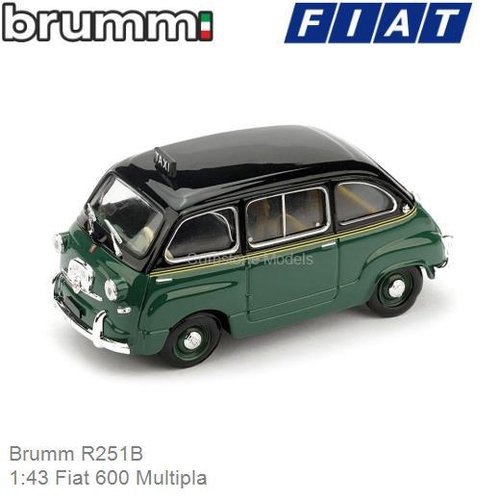 Modelauto 1:43 Fiat 600 Multipla (Brumm R251B)