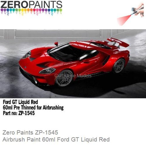 Airbrush Paint 60ml Ford GT Liquid Red (Zero Paints ZP-1545)
