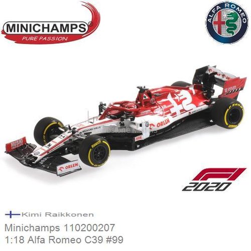 PRE-ORDER 1:18 Alfa Romeo C39 #99 | Kimi Raikkonen (Minichamps 110200207)