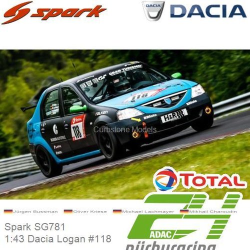PRE-ORDER 1:43 Dacia Logan #118 | Jürgen Bussman (Spark SG781)