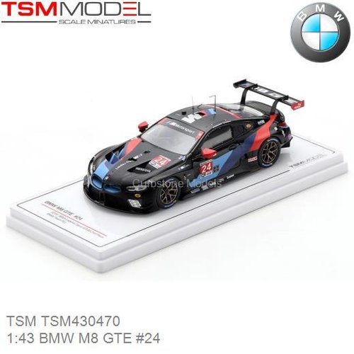 Modelauto 1:43 BMW M8 GTE #24 | Jesse Krohn (TSM TSM430470)