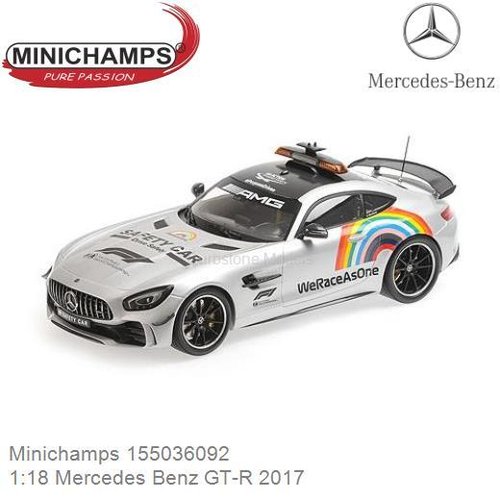 Modelauto 1:18 Mercedes Benz GT-R 2017 (Minichamps 155036092)