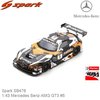 Modelauto 1:43 Mercedes Benz AMG GT3 #5 (Spark SB476)