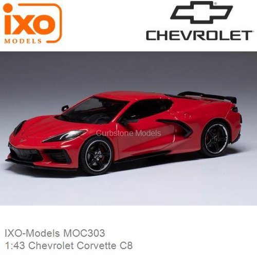 Modelauto 1:43 Chevrolet Corvette C8 (IXO-Models MOC303)