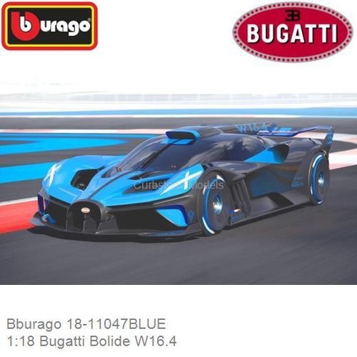 Modelauto 1:18 Bugatti Bolide W16.4 (Bburago 18-11047BLUE)