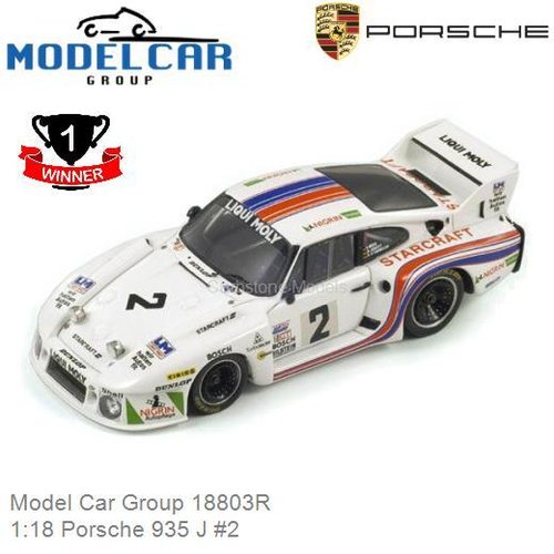 PRE-ORDER 1:18 Porsche 935 J #2 | Volkert Merl (Model Car Group 18803R)