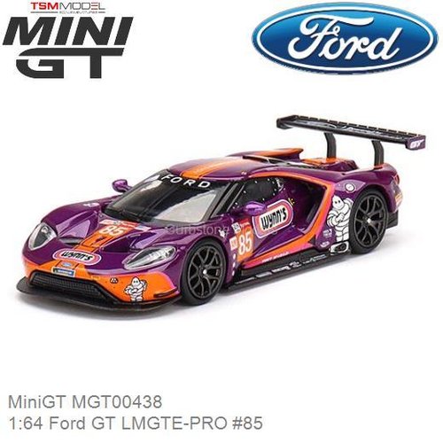 Modelauto 1:64 Ford GT LMGTE-PRO #85 (MiniGT MGT00438)