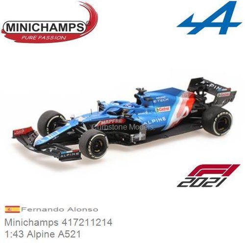 PRE-ORDER 1:43 Alpine A521 | Fernando Alonso (Minichamps 417211214)