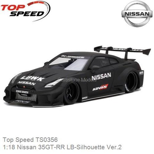 PRE-ORDER 1:18 Nissan 35GT-RR LB-Silhouette Ver.2 (Top Speed TS0356)