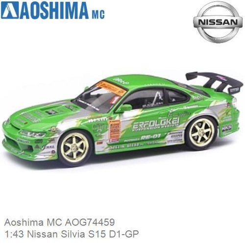 Modelauto 1:43 Nissan Silvia S15 D1-GP (Aoshima MC AOG74459)