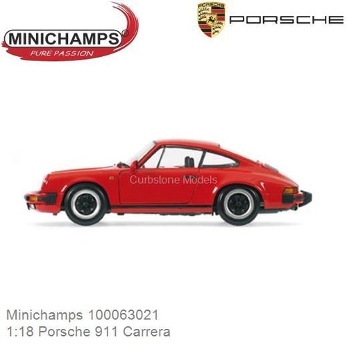 PRE-ORDER 1:18 Porsche 911 Carrera (Minichamps 100063021)