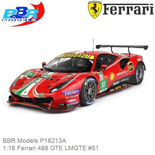 PRE-ORDER 1:18 Ferrari 488 GTE LMGTE #51 | James Calado (BBR Models P18213A)