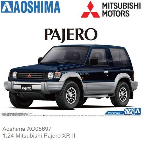 Bouwpakket 1:24 Mitsubishi Pajero XR-II (Aoshima AO05697)