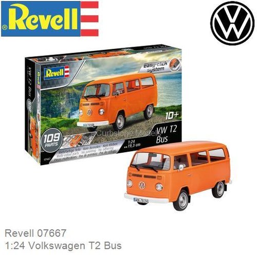 Bouwpakket 1:24 Volkswagen T2 Bus (Revell 07667)