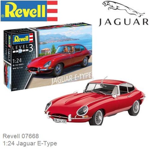 Bouwpakket 1:24 Jaguar E-Type (Revell 07668)