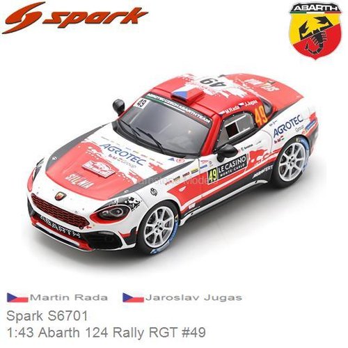 PRE-ORDER 1:43 Abarth 124 Rally RGT #49 (Spark S6701)