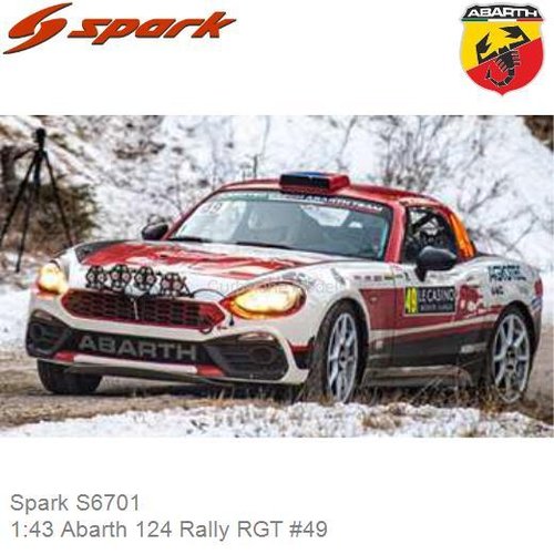 PRE-ORDER 1:43 Abarth 124 Rally RGT #49 | Martin Rada  (Spark S6701)