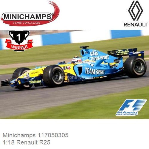 PRE-ORDER 1:18 Renault R25 | Fernando Alonso (Minichamps 117050305)
