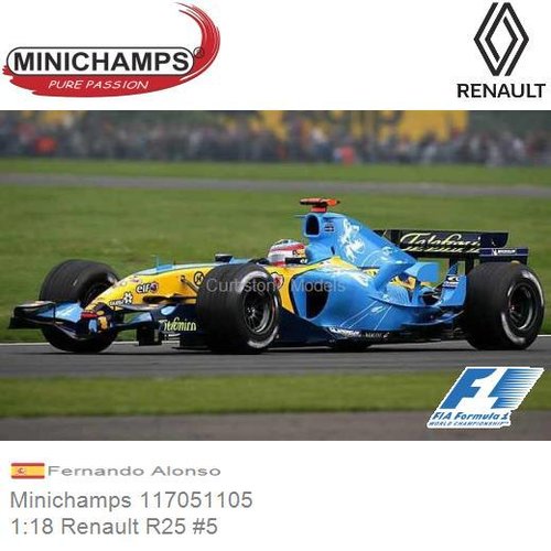 PRE-ORDER 1:18 Renault R25 #5 | Fernando Alonso (Minichamps 117051105)