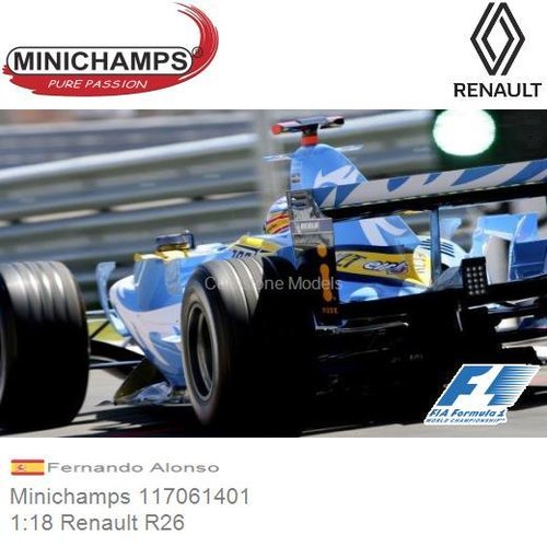 PRE-ORDER 1:18 Renault R26 | Fernando Alonso (Minichamps 117061401)