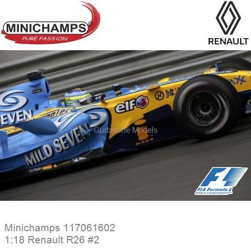 PRE-ORDER 1:18 Renault R26 #2 | Giancarlo Fisichella (Minichamps 117061602)