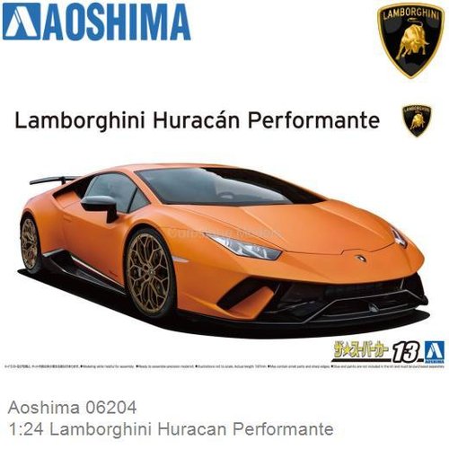 Bouwpakket 1:24 Lamborghini Huracan Performante (Aoshima 06204)