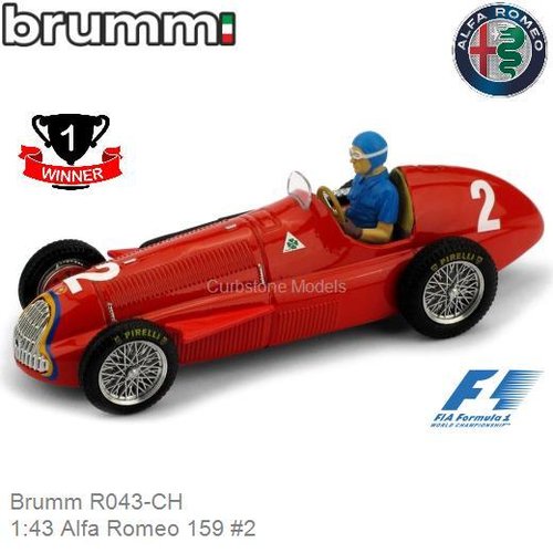 Modelauto 1:43 Alfa Romeo 159 #2 (Brumm R043-CH)