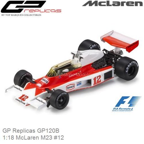 PRE-ORDER 1:18 McLaren M23 #12 | Jochen Mass (GP Replicas GP120B)