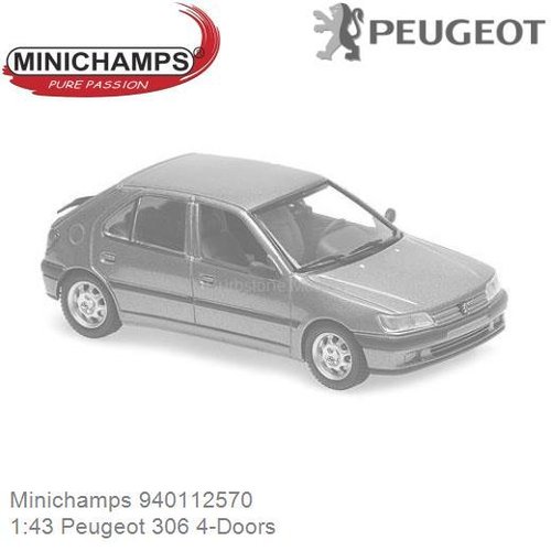 PRE-ORDER 1:43 Peugeot 306 4-Doors (Minichamps 940112570)