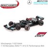 Modelauto 1:18 Mercedes AMG F1 W12 E Performance #44 (Minichamps 110210444)