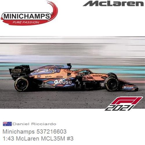 PRE-ORDER 1:43 McLaren MCL35M #3 (Minichamps 537216603)