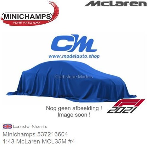 PRE-ORDER 1:43 McLaren MCL35M #4 (Minichamps 537216604)