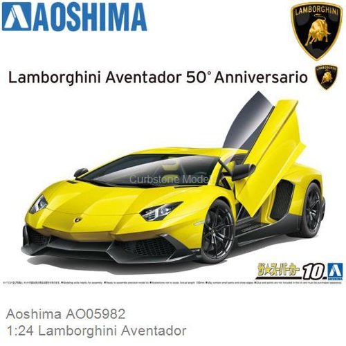 Bouwpakket 1:24 Lamborghini Aventador (Aoshima AO05982)