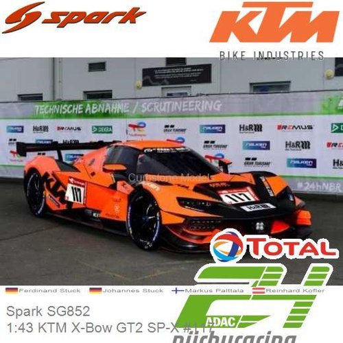 PRE-ORDER 1:43 KTM X-Bow GT2 SP-X #117 | Ferdinand Stuck (Spark SG852)