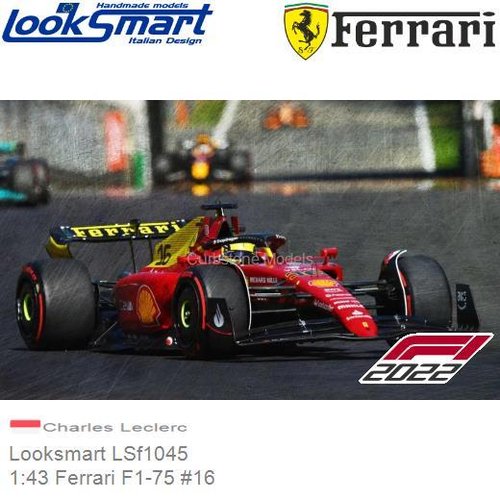 PRE-ORDER 1:43 Ferrari F1-75 #16 | Charles Leclerc (Looksmart LSf1045)