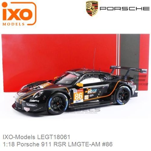 Modelauto 1:18 Porsche 911 RSR LMGTE-AM #86 | Ben Barker (IXO-Models LEGT18061)