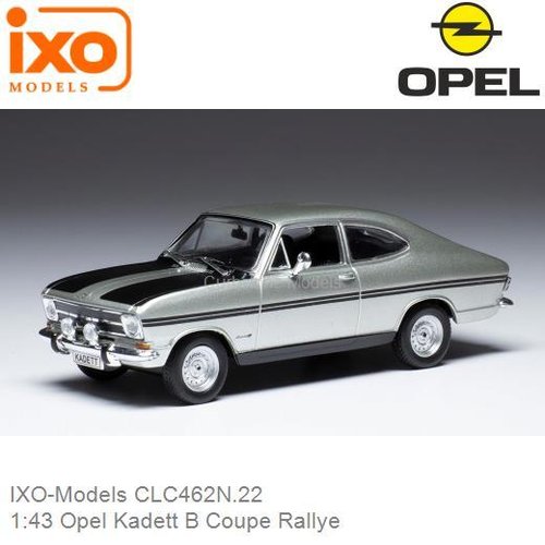 Modelauto 1:43 Opel Kadett B Coupe Rallye (IXO-Models CLC462N.22)