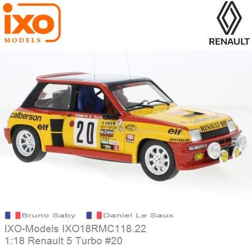 PRE-ORDER 1:18 Renault 5 Turbo #20 (IXO-Models IXO18RMC118.22)